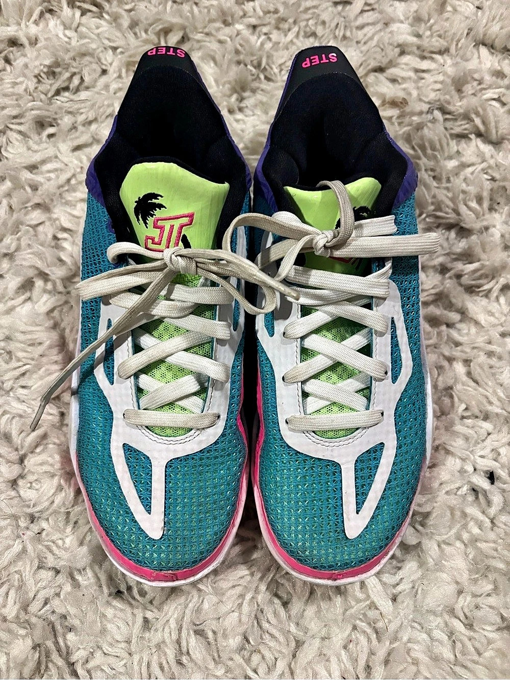 Jordan Tatum 2 Wave Runner Athletic Shoes Blue & Pink
